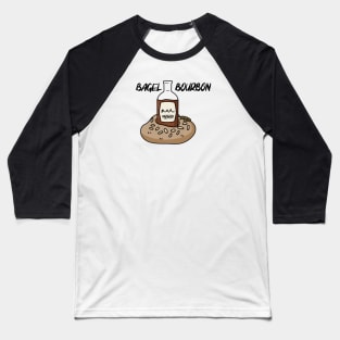 Bagel Bourbon Baseball T-Shirt